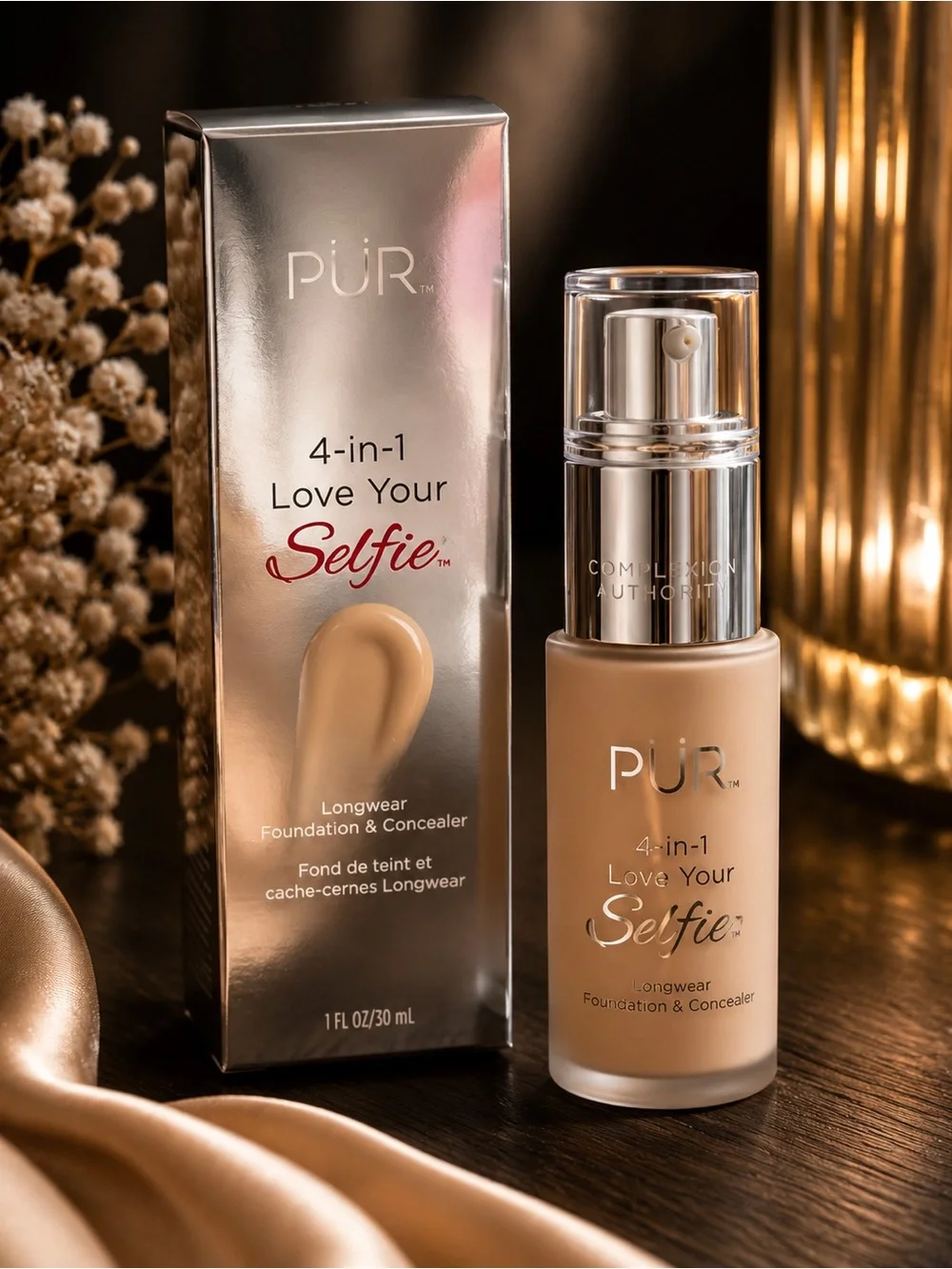 PÜR 4-in-1 Love Your Selfie Foundation & Concealer - Beige